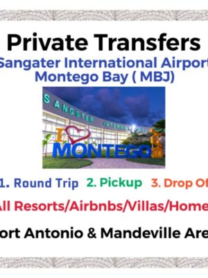 Private Transfer From Sangster International Airport Montego Bay to All Resorts, Villas, AirBnbs & Homes in Port Antonio & Mandeville Area